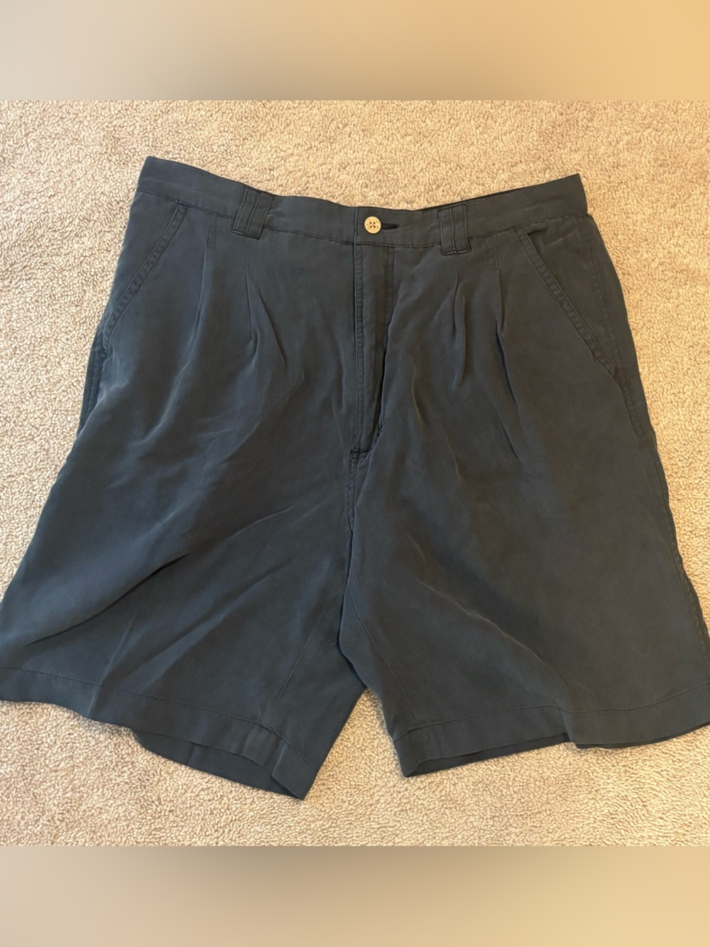 Men's Pusser’s Island Wear  Black 100% Silk Comfortable Shorts Size 35